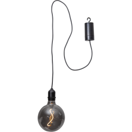 1 Star Trading Hängande Dekoration LED Lampa Bowl - Rökfärgat glas