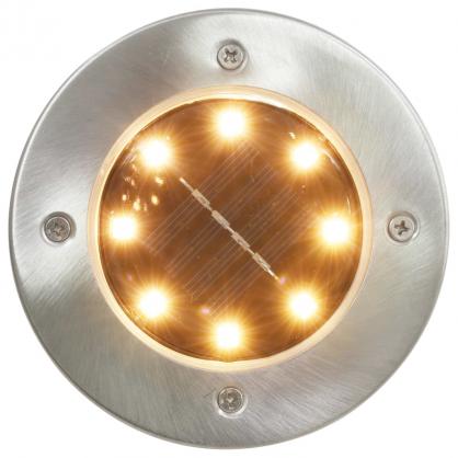 1 VidaXL Marklampor Solcellslampa 8 st LED varmvit