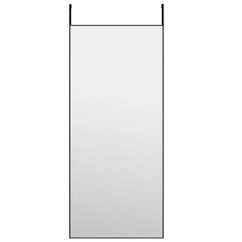 1 VidaXL Drrspegel svart 40x100 cm glas och aluminium