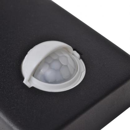 1 VidaXL LED Vgglampa rostfritt stl cylinderformad svart med sensor