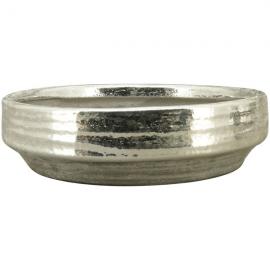 1 Exner Dekorativ Skål ArgenT silver stengods (B/D/H) 34,5x34,5x10,5 cm
