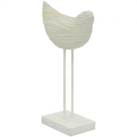 1 Exner Dekoration Fågel på stativ Marin LaMer polyresin (B/D/H) 23x11,3x43,4 cm