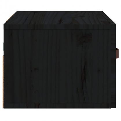1 VidaXL Vggmonterad sngbord svart 40x29,5x22 cm 2 st