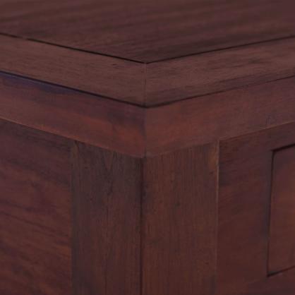 1 VidaXL Soffbord 68x68x30 cm klassisk brun massiv mahogny