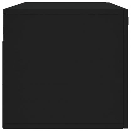 1 VidaXL Vggskp svart 100x36,5x35 cm konstruerat tr