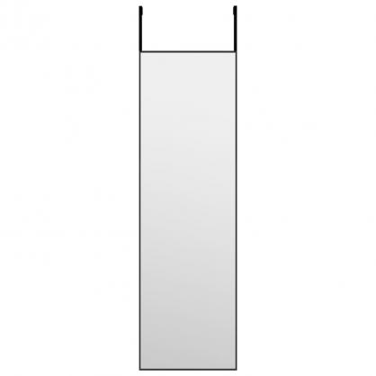 1 VidaXL Drrspegel svart 30x100 cm glas och aluminium