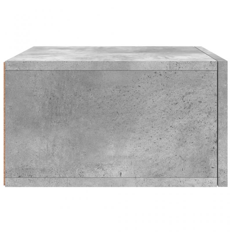 1 VidaXL Vggmonterad sngbord betonggr 35x35x20 cm
