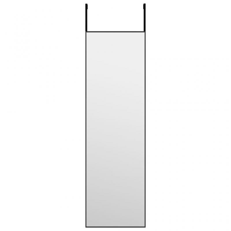1 VidaXL Drrspegel svart 30x100 cm glas och aluminium