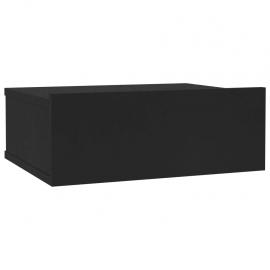 1 VidaXL Sängbord svävande 30 x 30 x 15 cm svart