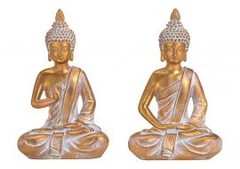1 G.wurm Dekoration Buddha guld 2-pack polyresin (B/H/D) 16x26x11cm
