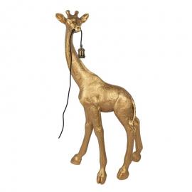 1 Clayre Eef Golvlampa Giraff 119 cm Guldfärgad Polyresin Stålampa