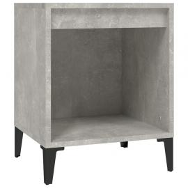 1 VidaXL Sängbord 40x35x50 cm betonggrå