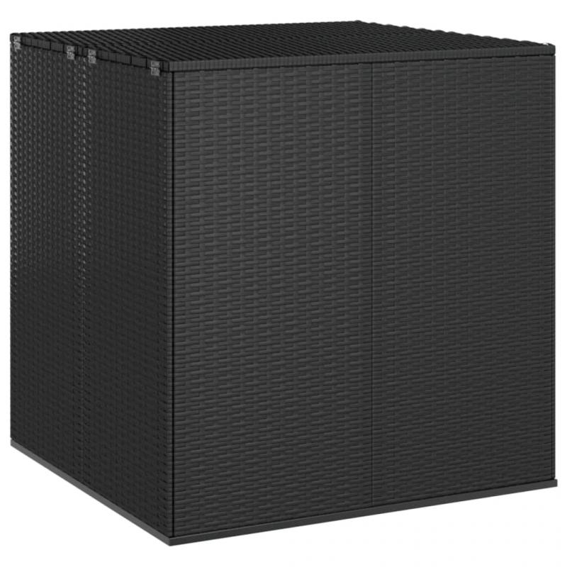 1 VidaXL Dynbox PE-rotting 100x97,5x104 cm svart