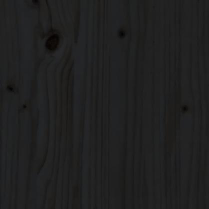 1 VidaXL Trdgrdsbnk med odlingslda massiv furu 184,5x39,5x56,5 cm svart
