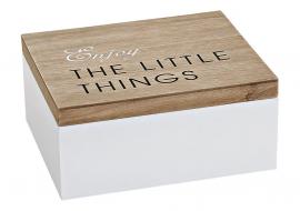 1 G.wurm Dekorativ låda Little Things (B/H/D) 22x10x18 cm