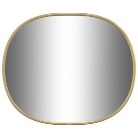 1 VidaXL Väggspegel oval guld 30x25 cm