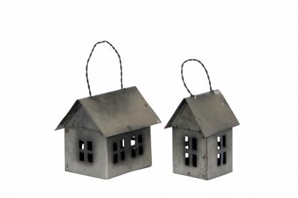 1 A Lot decoration A Lot Decoration - Dekoration Hus Hnge Mix Old Grey 4.5x5.5x8cm 2-pack