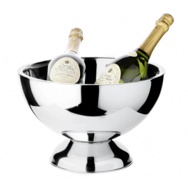 1 Edzard Luxury Champagnekylare Cadiz slät H 21 cm Ø 32 cm Silver