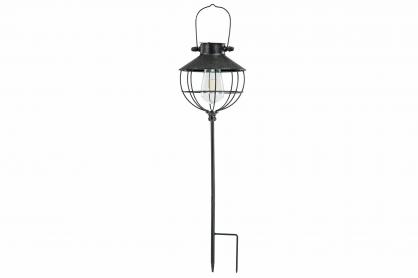 1 A Lot decoration A Lot Decoration - Lampa Trdgrd Solcell Led Pinne Rund Svart Ant. 18x60cm