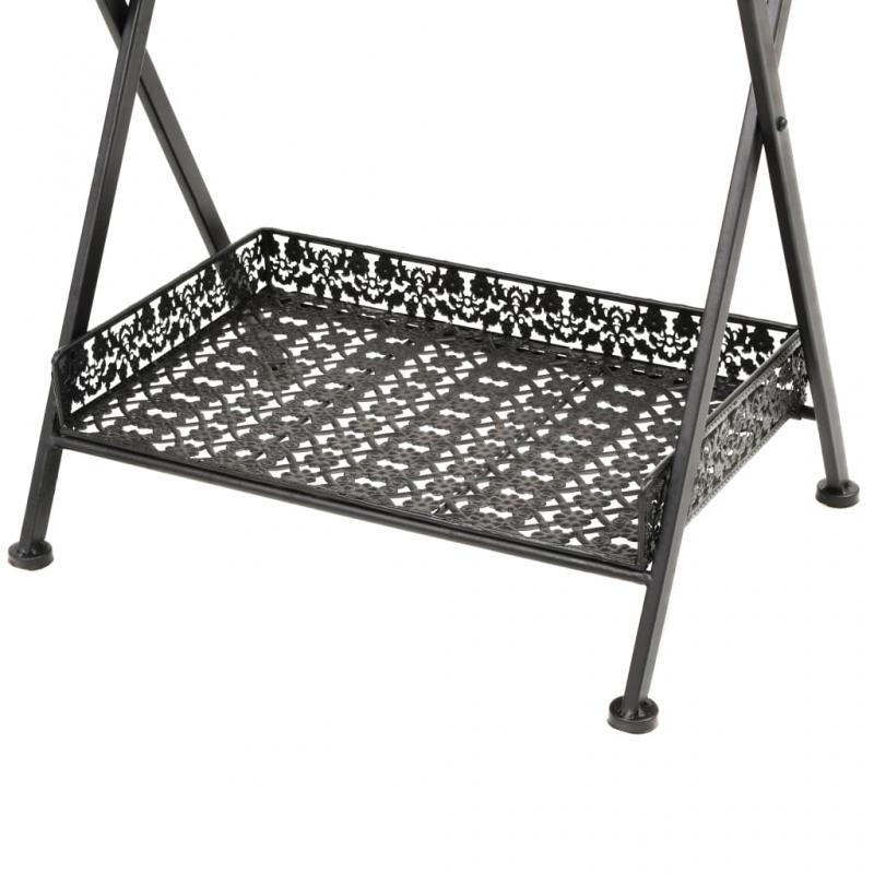 1 VidaXL Hopfllbart bord 58x35x72 cm vintage stil metall svart
