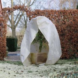 1 VidaXL Trädgård Frostskydd för växter fleece med blixtlås 70 g/m² beige 2x1,5x1,5 m