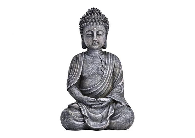 1 G.wurm Dekoration Buddha gr sittande polyresin (B/H/D) 11x17x8cm
