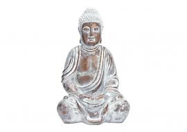 1 G.wurm Dekoration Buddha XL guld vit sittande polyresin (B/H/D) 32x52x25cm