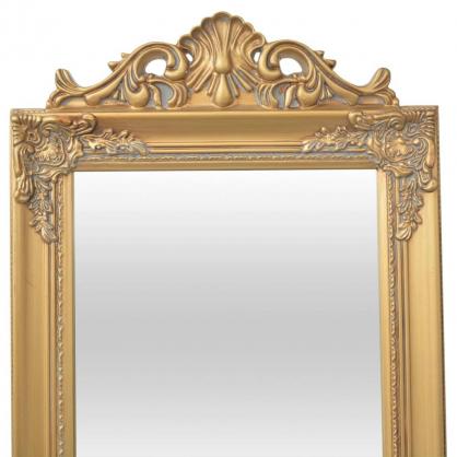 1 VidaXL Golvspegel barockstil guld 40x160 cm
