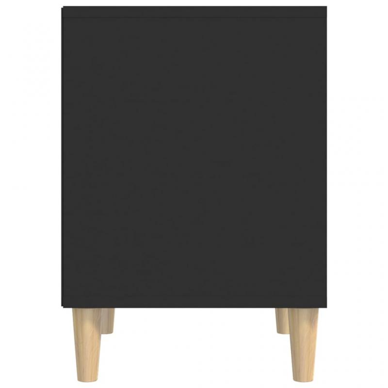 1 VidaXL Sngbord 40x35x50 cm svart