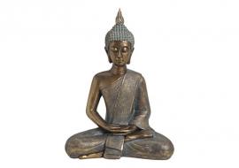 1 G.wurm Dekoration Buddha XL guld sittande polyresin (B/H/D) 31x43x17 cm