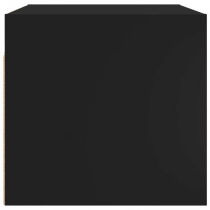 1 VidaXL Vggskp svart 68,5x37x35 cm med glasdrrar