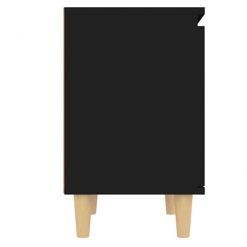 1 VidaXL Sngbord 40x30x50 cm svart