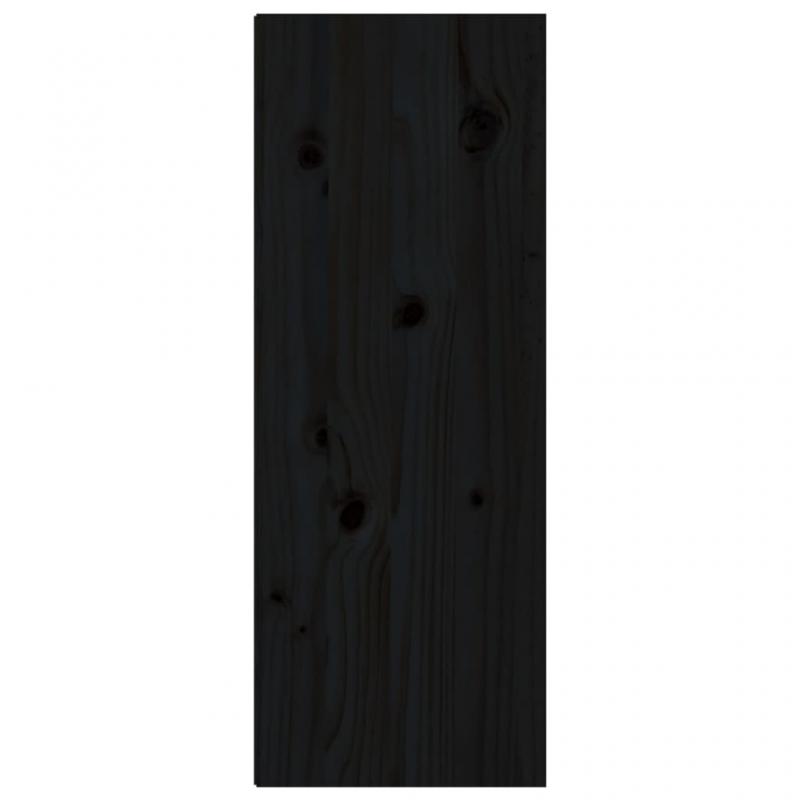 1 VidaXL Vggskp 30x30x80 cm svart massiv furu