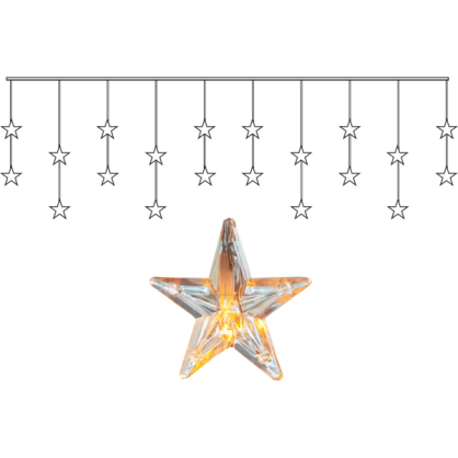 1 Star Trading Ljusgardin Star EL 20 ljus Inomhus