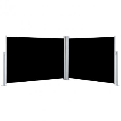 1 VidaXL Infllbar sidomarkis fr uteplats svart 100x1000 cm dubbel