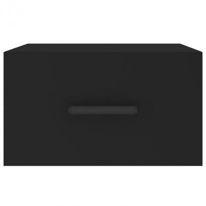 1 VidaXL Vggmonterad sngbord svart 35x35x20 cm