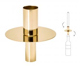 1 Edzard Luxury Flaskljushållare guld H 8 cm