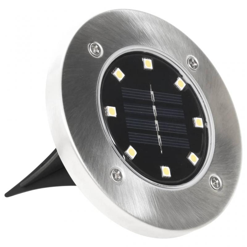 1 VidaXL Marklampor Solcellslampa 8 st LED varmvit