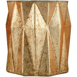 1 Exner Dekorativ Vas Aurum koppar glas (B/D/H) 18x18x23 cm