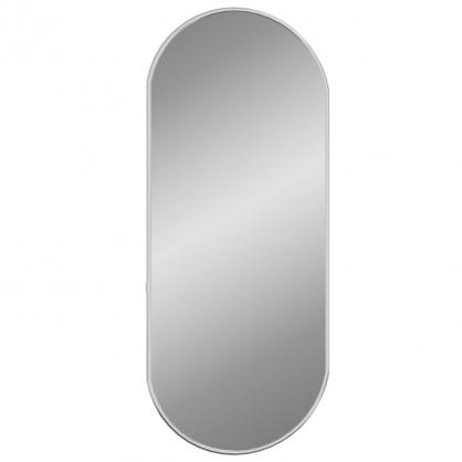 1 VidaXL Vggspegel oval silver 60x25 cm