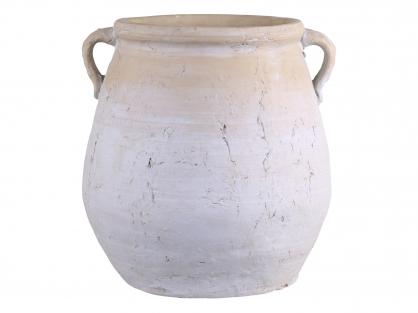 1 Chic Antique Vas till dekoration antik creme lareg H35/L34.5/W33 cm
