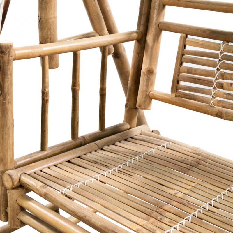 1 VidaXL Hammock 2-sits med palmblad bambu 202 cm