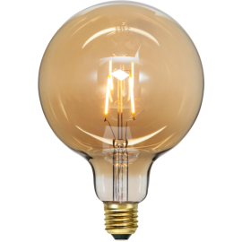 1 Star Trading LED-lampa E27 G125 Plain Amber