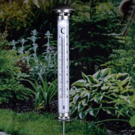 1 VidaXL Solcellslampa termometer med lampa