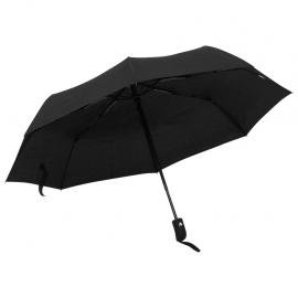 1 VidaXL Paraply automatisk hopfällbart svart 95 cm
