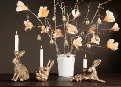 1 A Lot decoration A Lot Decoration - Ljusstake Hare Liggande Poly