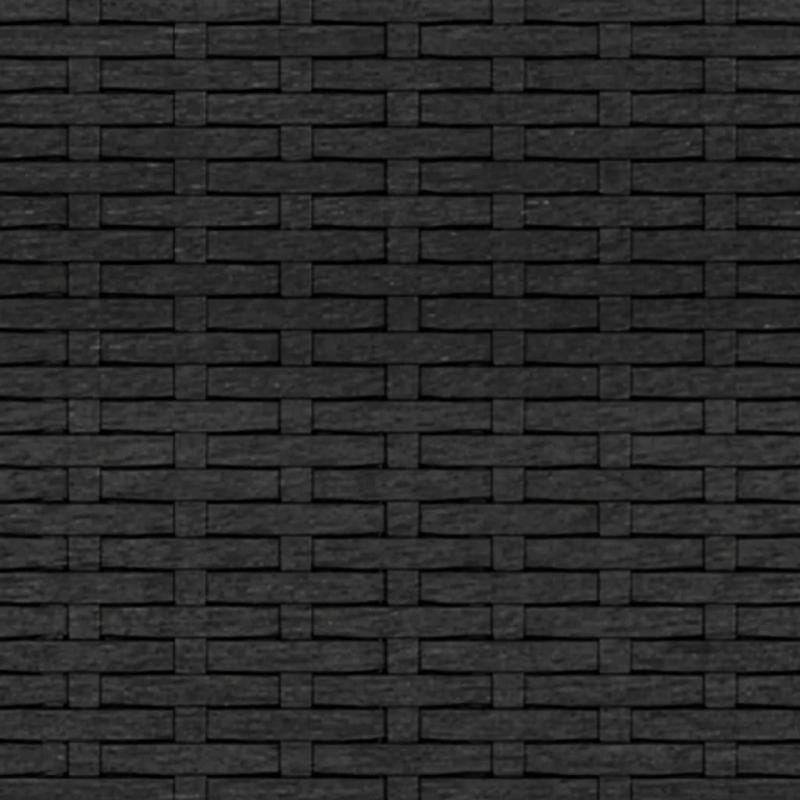 1 VidaXL Loungegrupp konstrotting svart dynor svart 2 delar