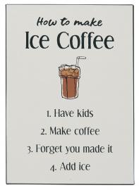 Ib Laursen Aps Metallskylt How to make Ice Coffee