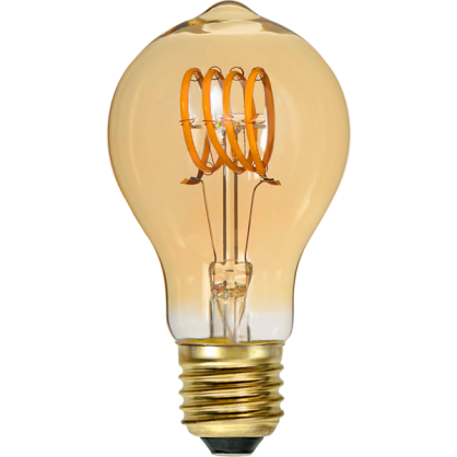 1 Star Trading LED-lampa E27 Decoled Spiral Amber TA60 Dim
