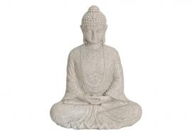 1 G.wurm Dekoration Buddha beige sittande polyresin (B/H/D) 19x23x13 cm